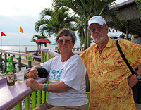 Jack and Monnie at the Sunset Grill in Duck