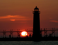 Grand Haven Pier Lights: Michigan