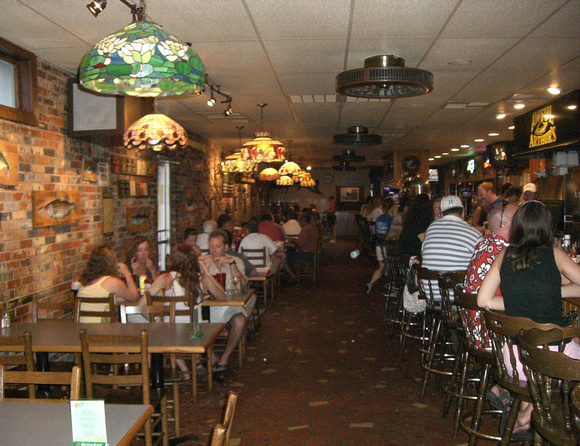 Inside Awful Arthur's Oyster bar...an Outer Banks tradition
