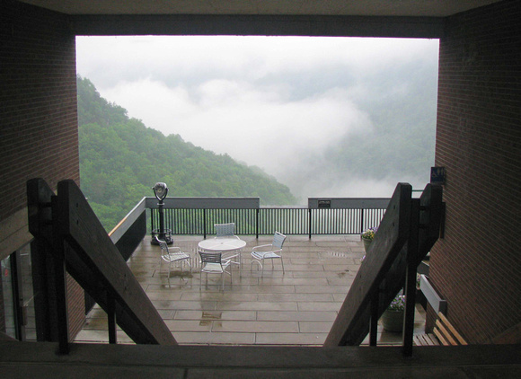 A view from the lodge-complete with fog
